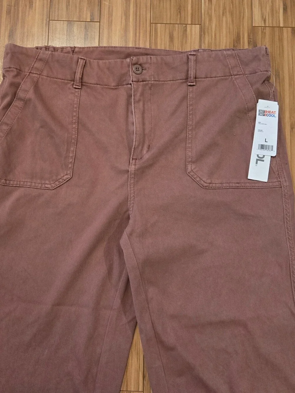 NWT 32 Cool Casual Cropped Utility Pants - Mauve
